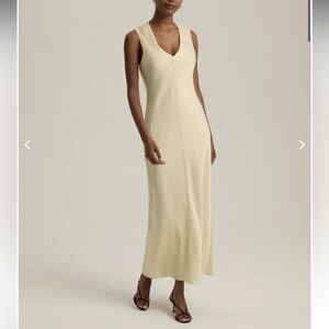 Favorite Daughter Pale Lemon V-Neck Sleeveless Maxi Dress